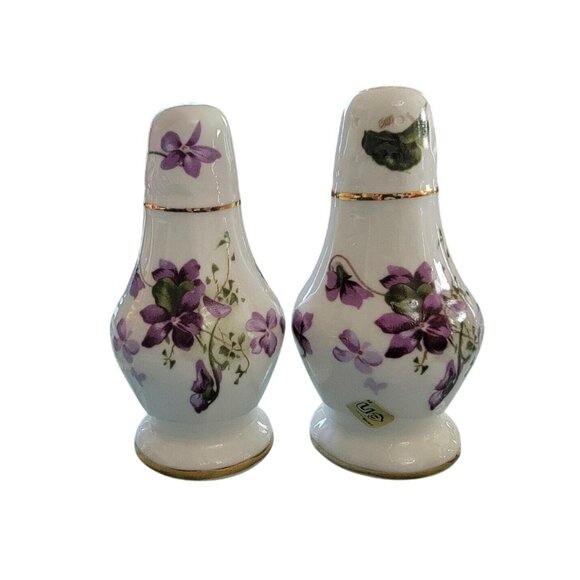 Vintage Bone China Salt & Pepper Shakers By Hammersley Made In England - Picture 1 of 3